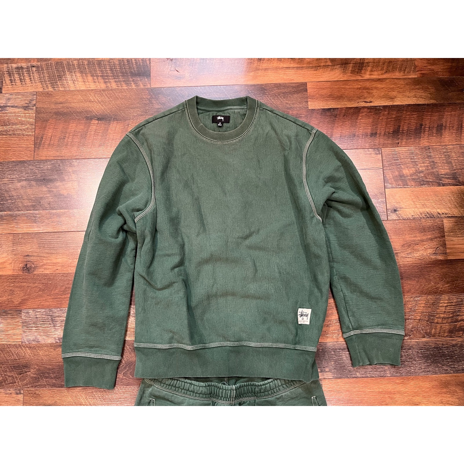 Stssy - Vintage Sweatsuit / Dark Green / Size M — image 4 of 8